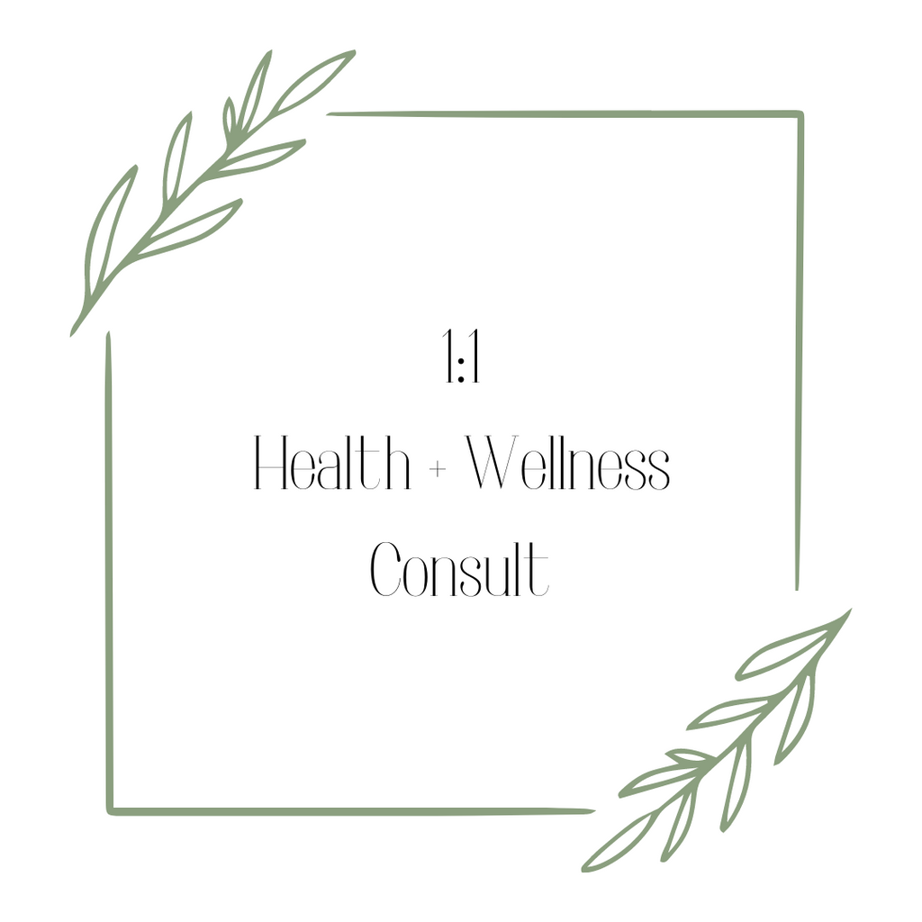 Health + Wellness Initial 1:1 Consult - 50min